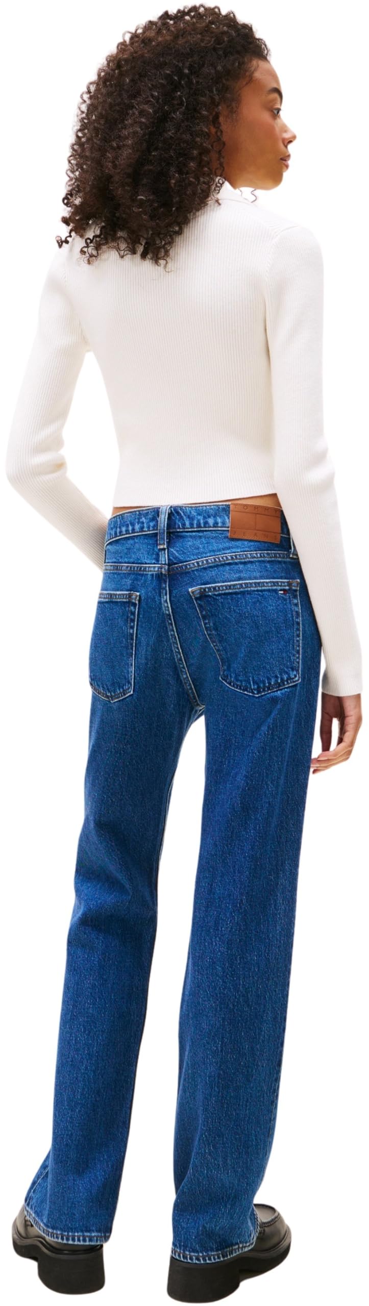 Tommy Jeans Damen Pullover Essential Polo Cropped
