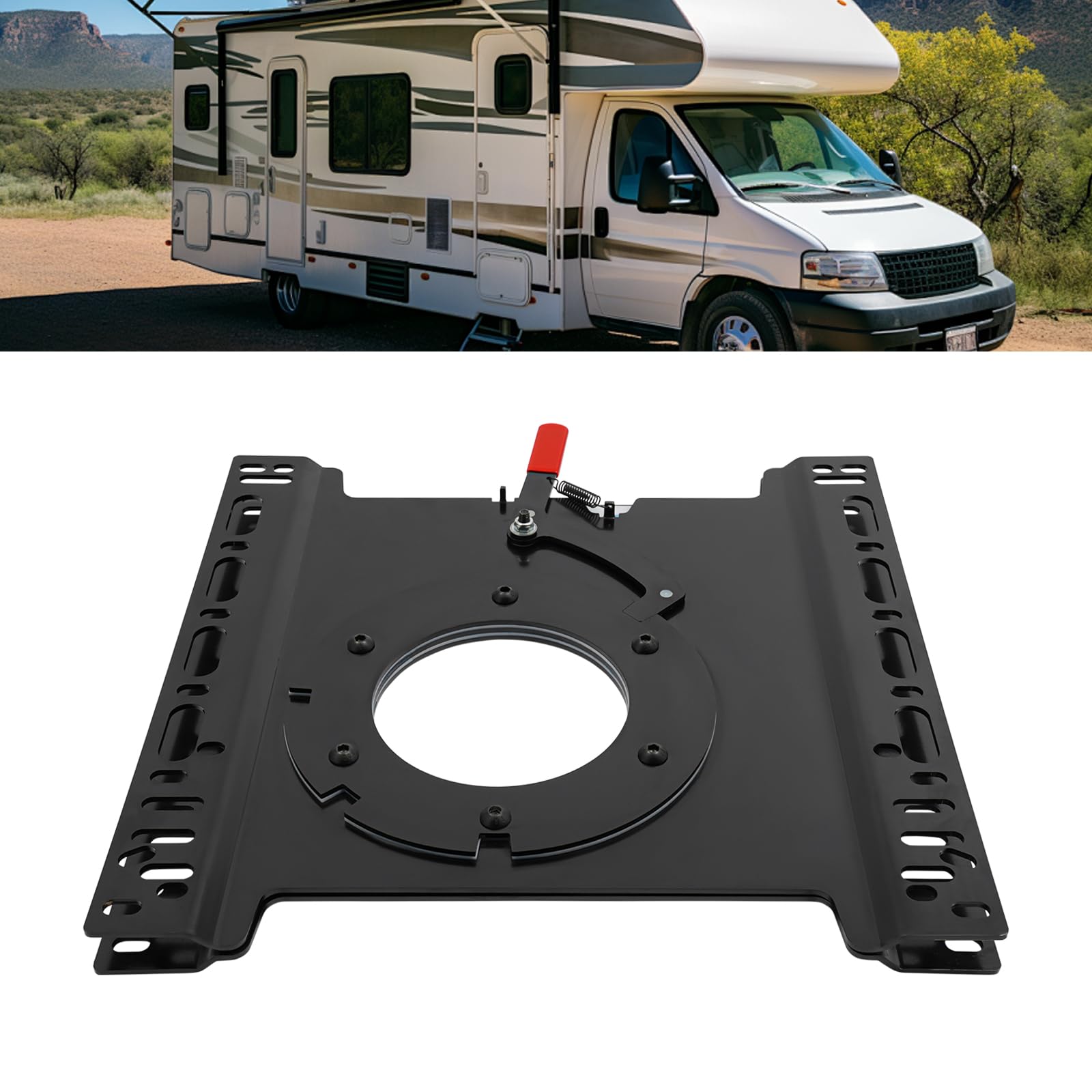 Consolle Girevole Per Sedile Guidatore VW T5/T6, Offset 40 Mm, Con TÜV E Adattatore Freno A Mano - 5