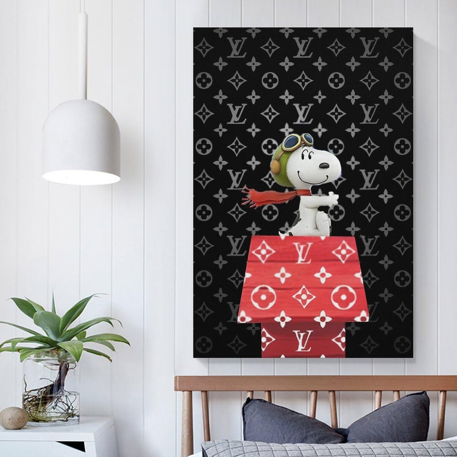 【新品】ルイビトン ✖️スヌーピー　コラボポスター　お店のディスプレイにも最適 LOUIS VUITTON - 【新品】ルイビトン ✖️スヌーピー コラボ