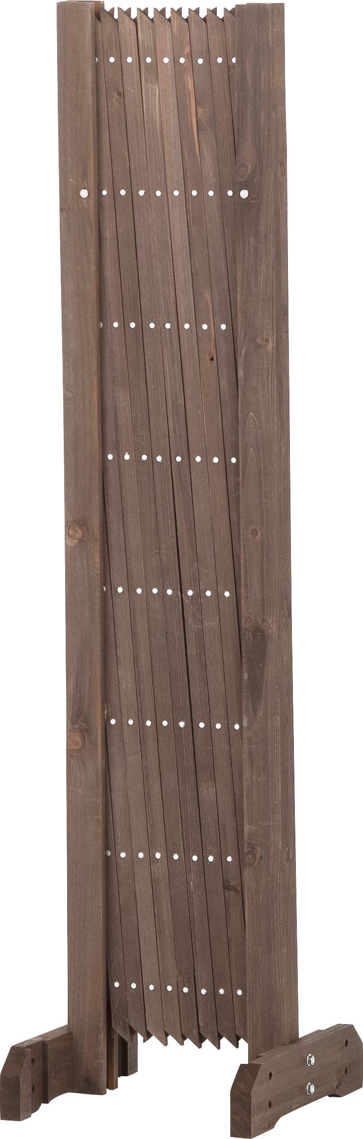 Amazon | タカショー スタンド付伸縮ラティス 120x120 ブラウン 木製