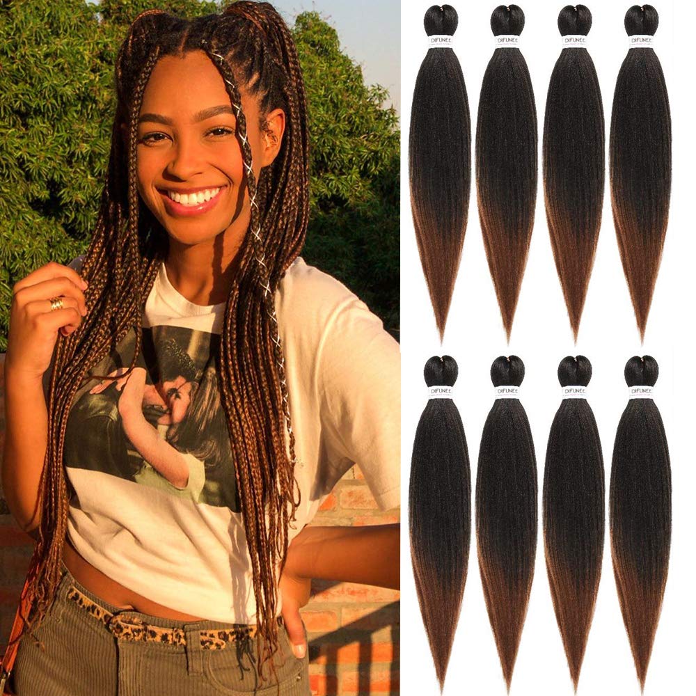 Buy 8 Bundles Ombre Braiding Hair PreStretched Long Braiding Hair