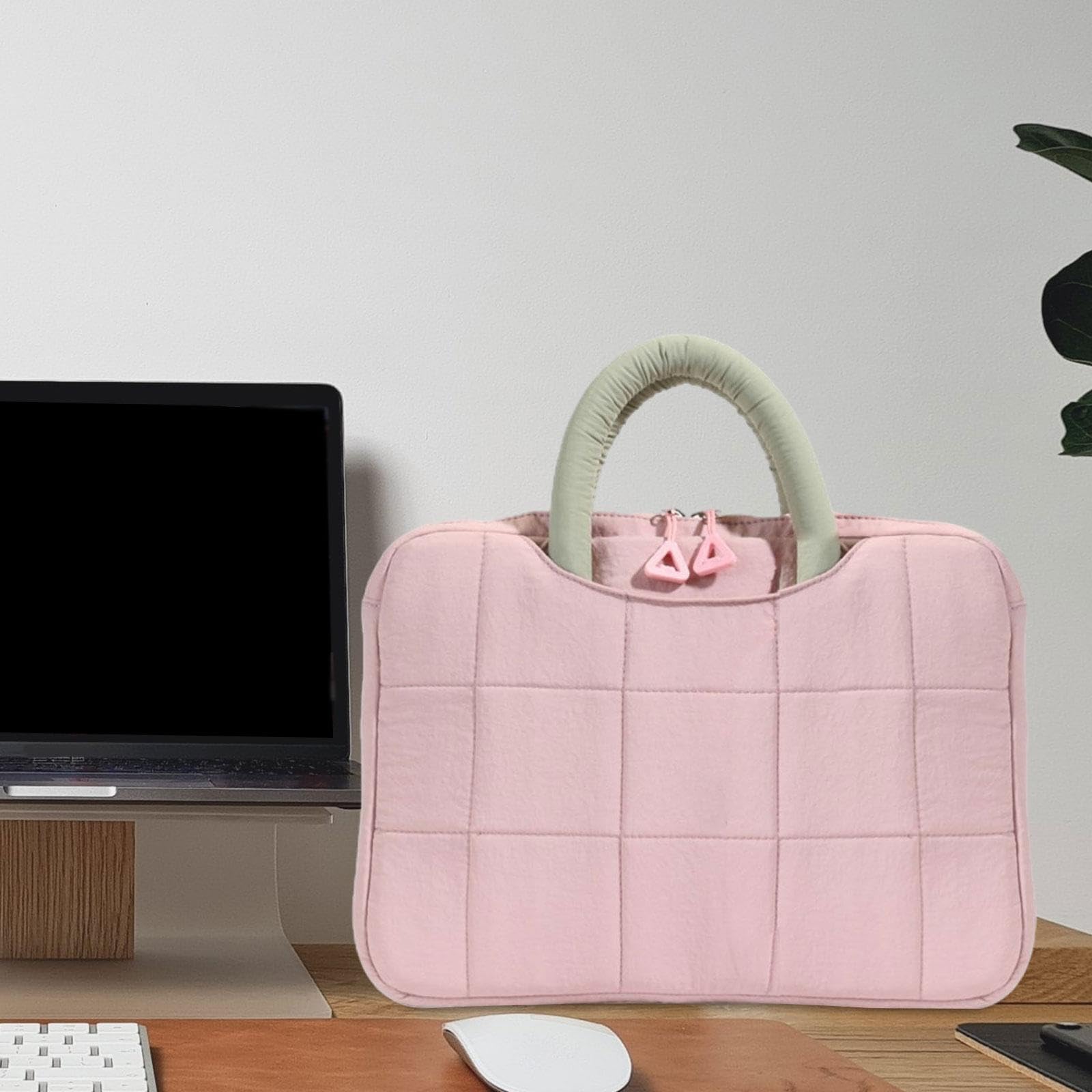 Borsa Porta Computer Portatile da Donna con Manico, Custodia Protettiva Portatile alla Moda per Laptop, per università, Viaggi, Ufficio