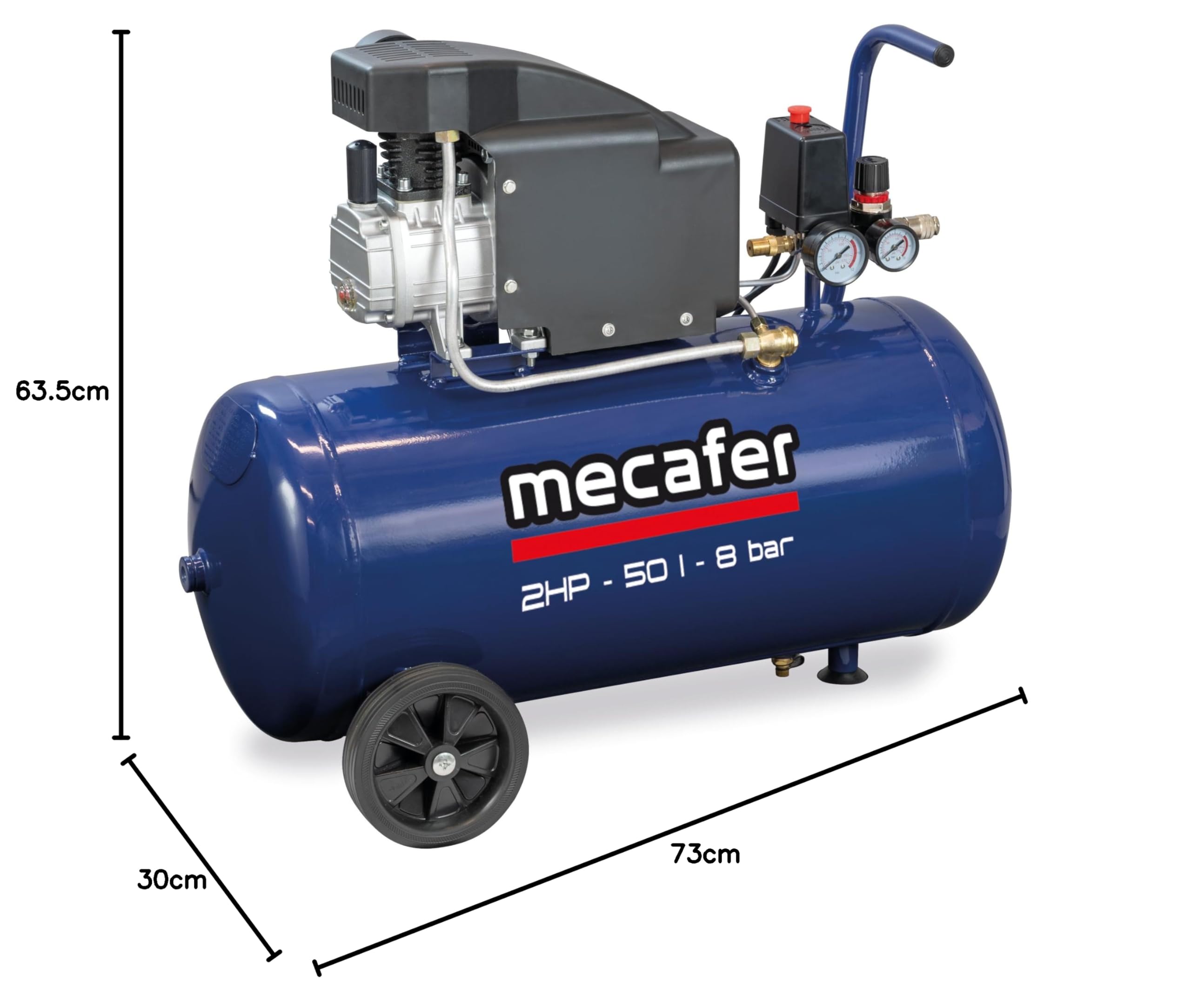 Mecafer 425794 Compresor 50 L bleu line