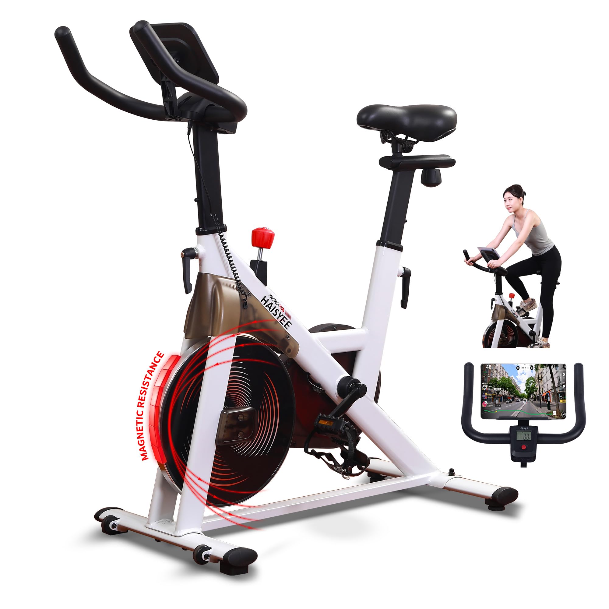 Amazon.co.jp: 【プロ仕様の安定性】スピンバイク フィットネスバイク