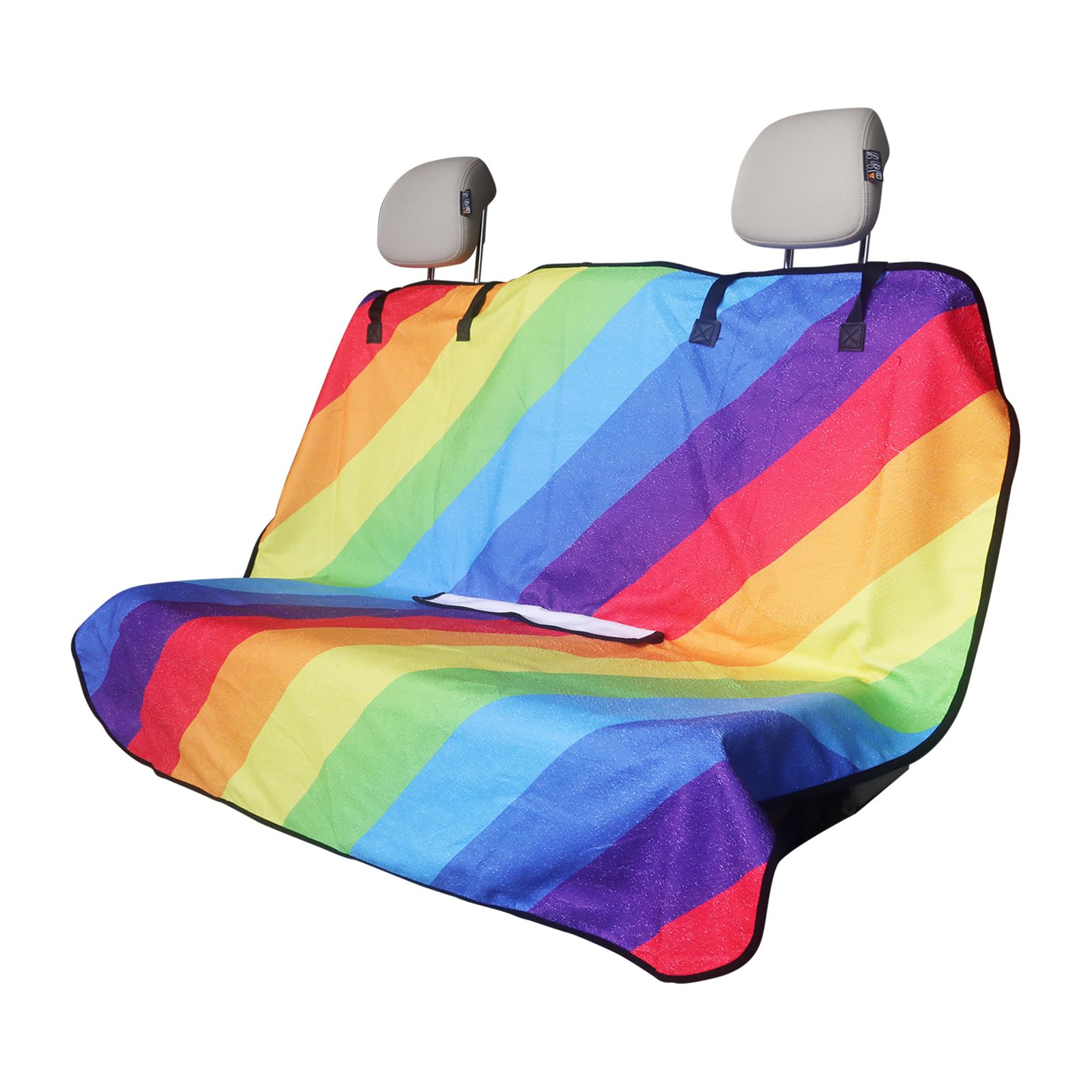 nbnhxnff Car Seat Cover (Rainbow, 1pcs Rear Seat)
