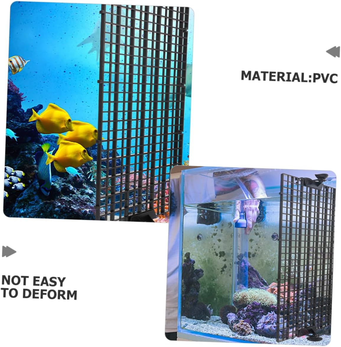 Fish Tank Isolation Board Aquarium Partition Plate Plastic Mesh Divider Fish Tank Separator Durable Design