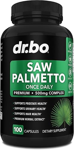 Saw Palmetto para hombres para la salud de la próstata – Crecimiento del cabello más suplementos de control de la vejiga complejo y bloqueador de