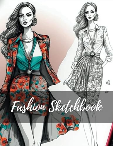 Fashion Sketchbook 8.5" X 11" Designing and Drawing From Concept To Design, With 240 Female Figure Templates Single-Side disponible en Yaxa Costa Rica