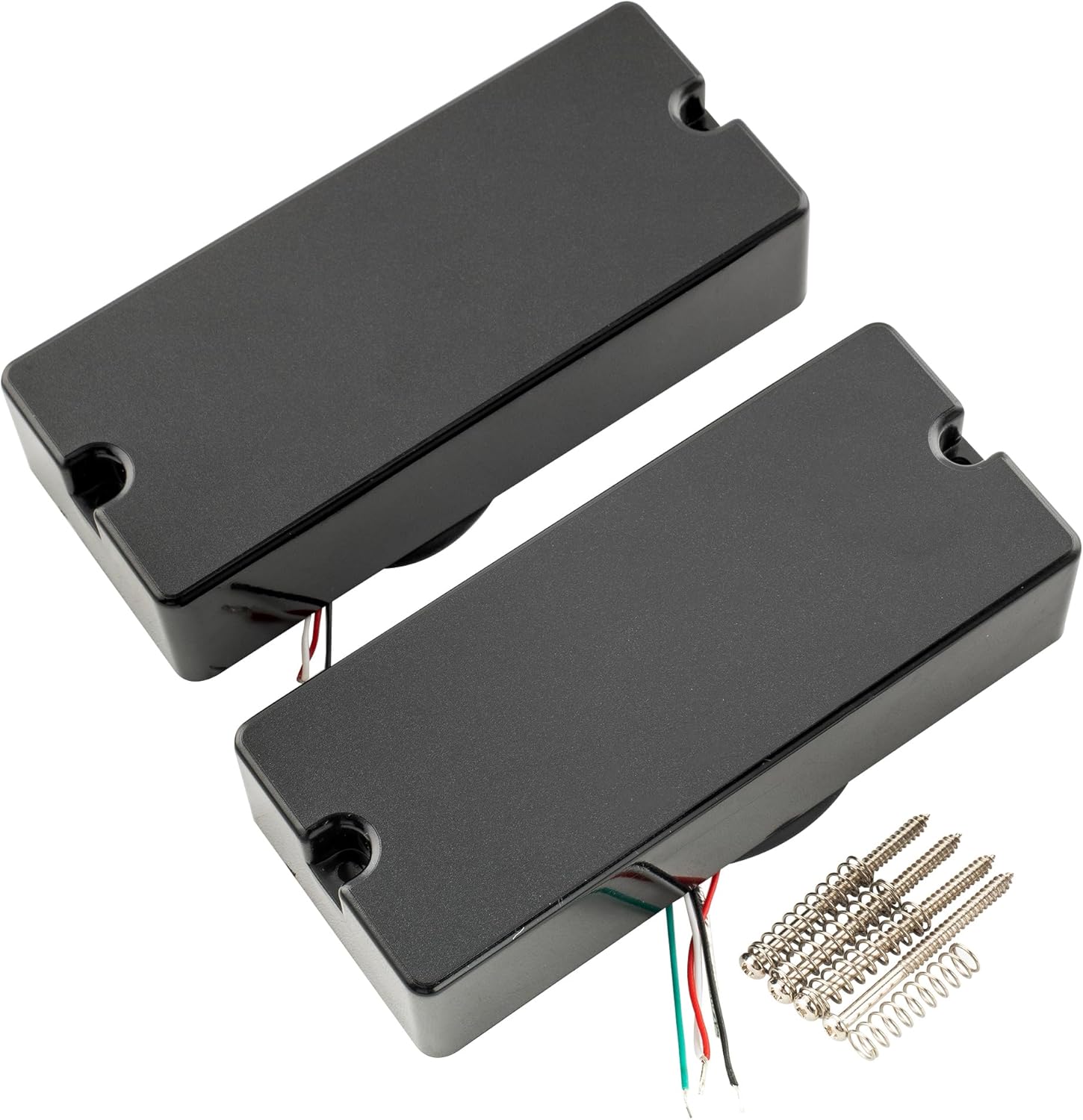Artec MDC4 Ceramic Magnet Soapbar Style Bass Pickup Neck Bridge Pickups Set 12.4K for 4-String Bass, Black