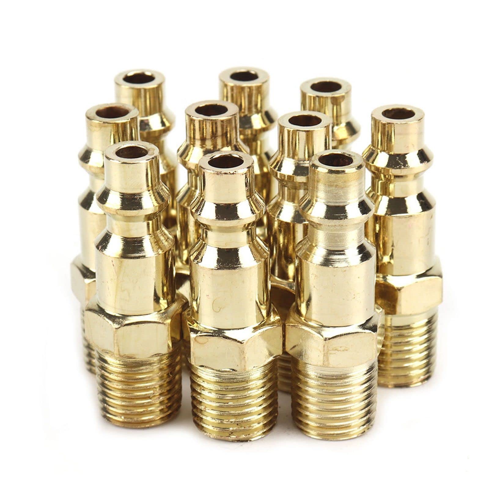raccordo per tubi flessibili, Raccordo for tubo flessibile dell'aria Connettore for compressore d'aria a sgancio rapido Filettatura maschio da 1/4" 2-10 pezzi