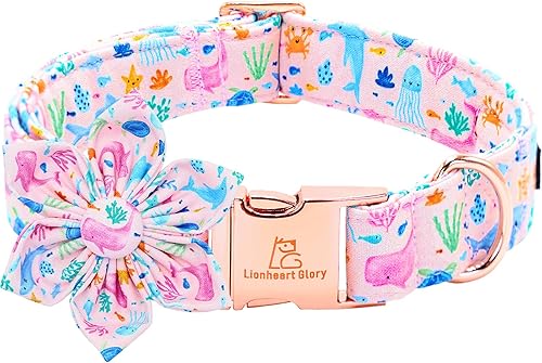 Miniatura 20 de Lionheart glory Collar de perro con bandera estadounidense, collar de flores para perro del 4 de julio, resistente y ajustable, collar patriótico