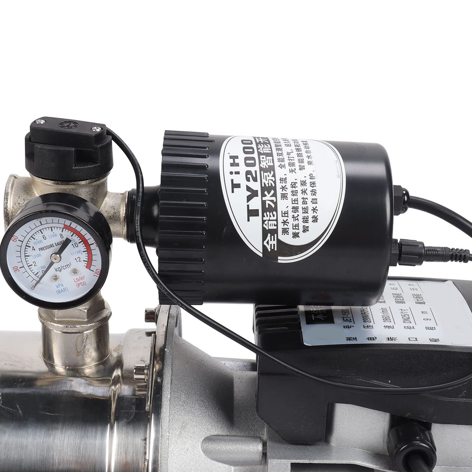 Stal Nierdzewna Pompa Jet 1500W, Automatyczny Wzmacniacz (wtyczka