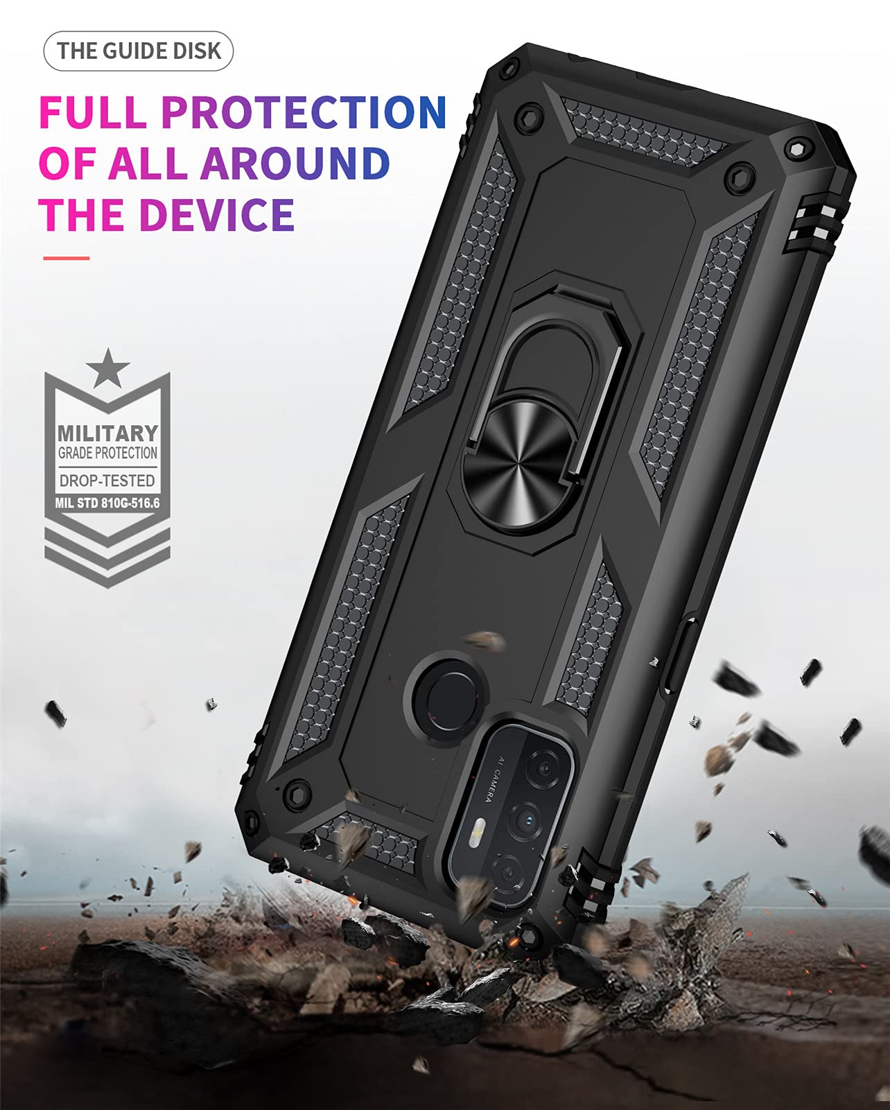 Cover Oppo A53S, A53 Custodia Bordi Rinforzati Silicone