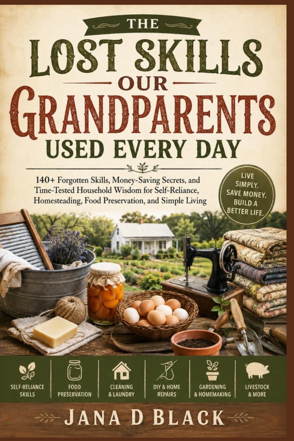 The Lost Skills Our Grandparents Used Every Day: 140+ Forgotten Skills, Money-Saving Secrets, and Time-Tested Household Wisdom for Self-Reliance, Homesteading, Food Preservation, and Simple Living