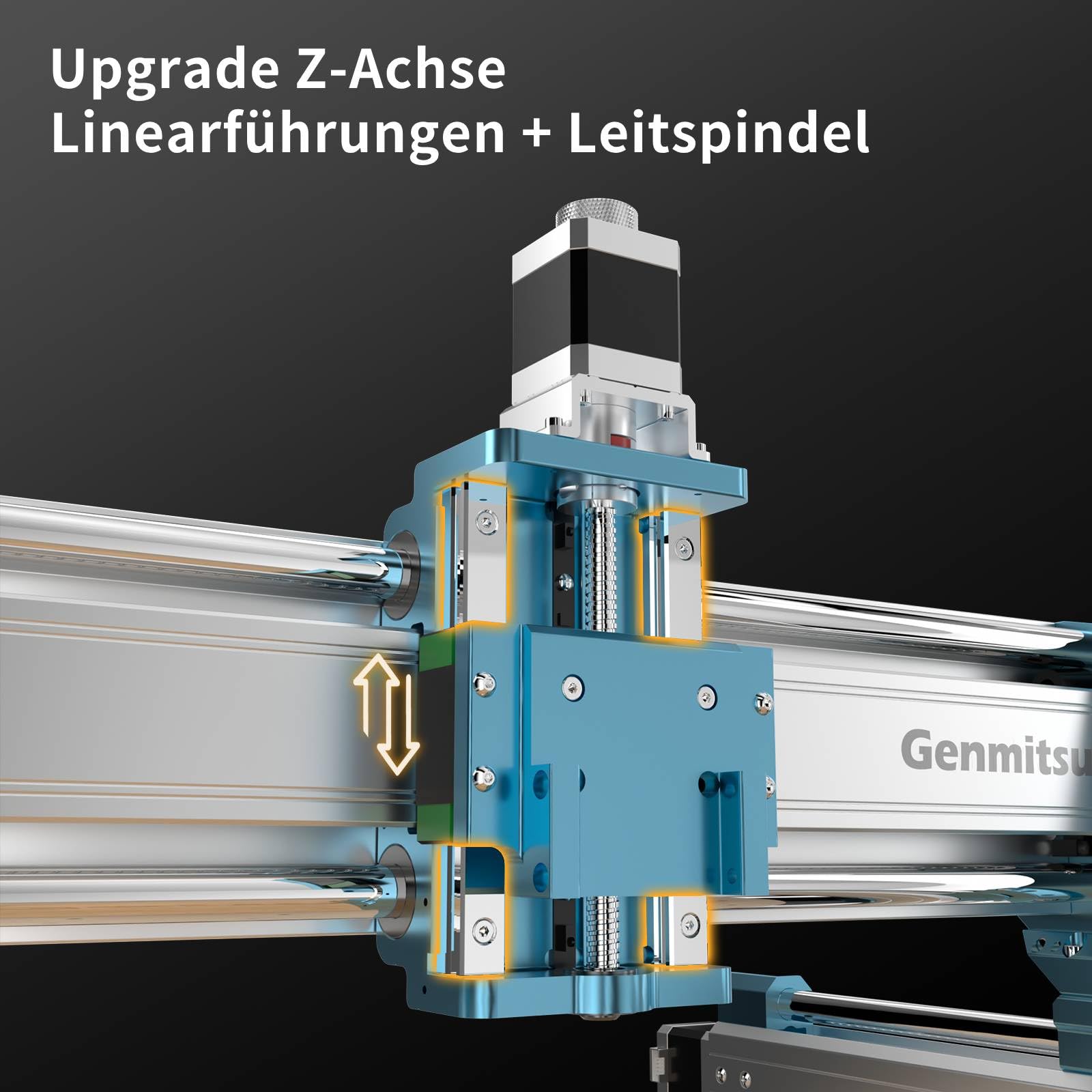 Genmitsu CNC-Fräsmaschine 4040-PRO MAX zum Fräsen von Holz, Metall und Acryl, GRBL-Steuerung, 3-Achsen-Graviermaschine mit 710-W-Trimmer und Linearschienenantrieb
