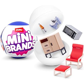 Mini Brands ZURU Home Surprise Capsule Miniature Dollhouse Toys Great Gifts for Girls Kids 1 Capsule