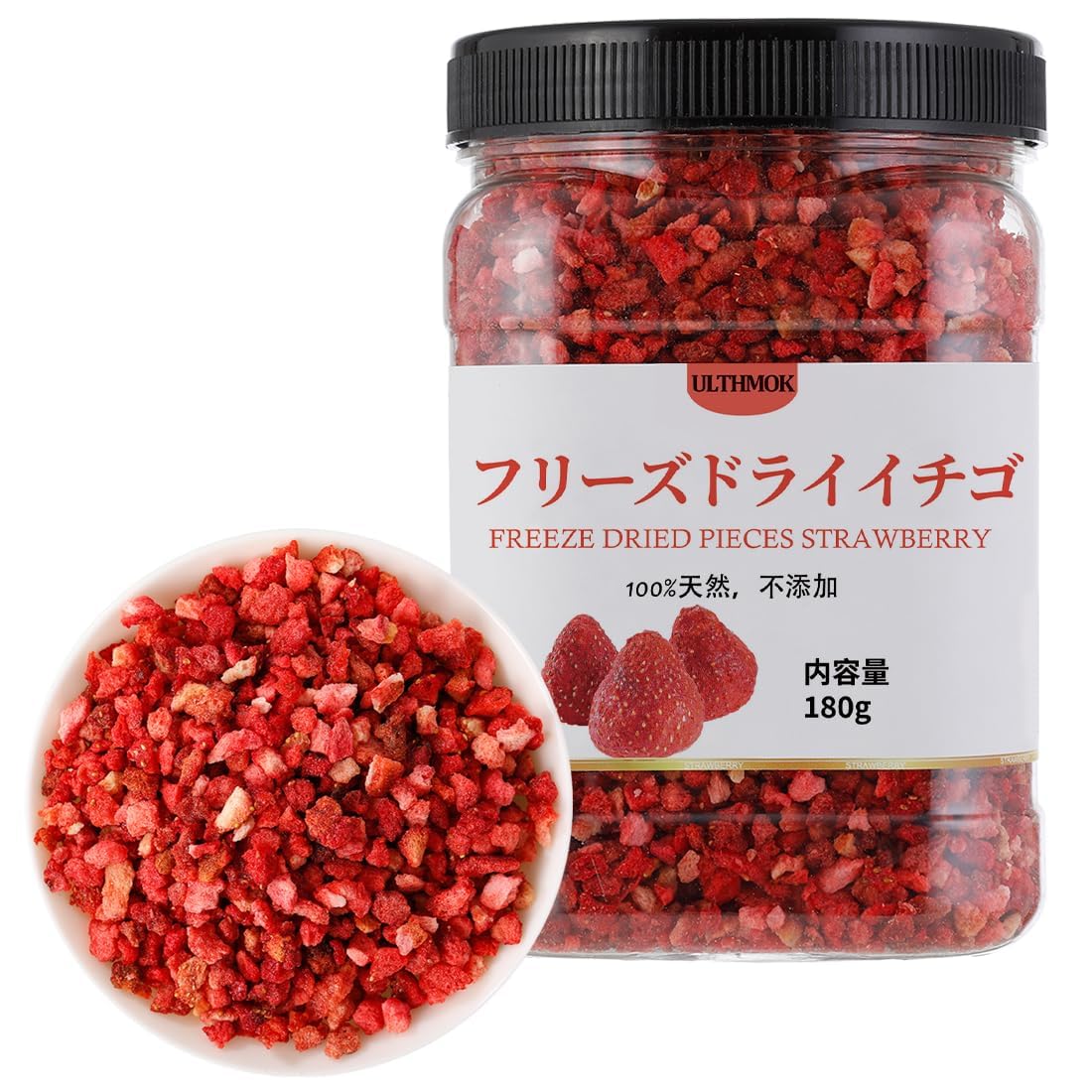 フリーズドライいちご 180g 無添加 クラッシュフルーツいちご缶詰