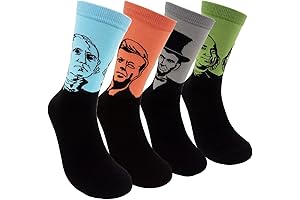 Mens Funny Pattern Dress Socks: The Perfect Gift for History Teachers