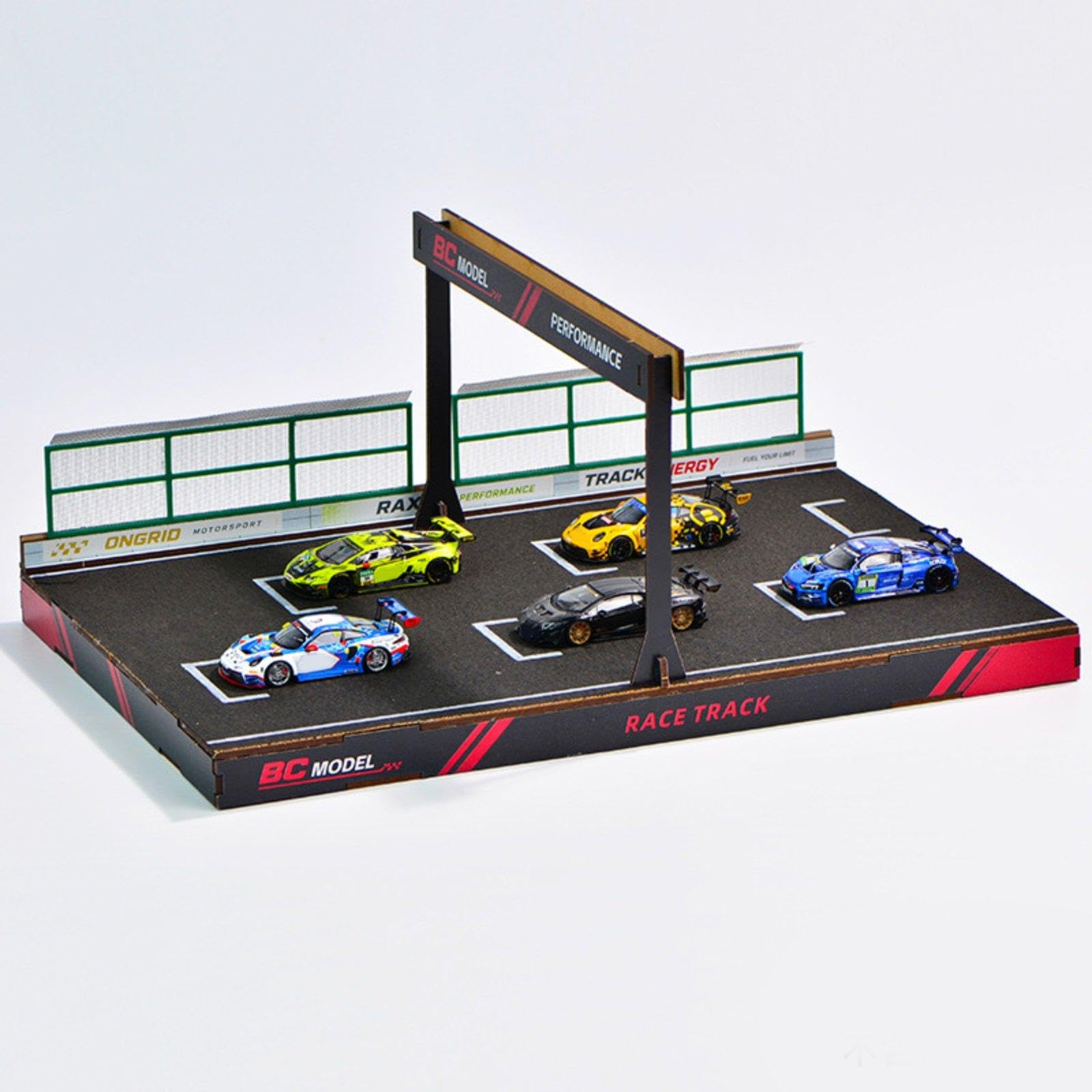 Modellino Ferroviario impilabile, Diorama, per Costruire Un parcheggio, Set di Costruzioni Fai-da-Te in 1/64. Vetrina per Auto, Scena di