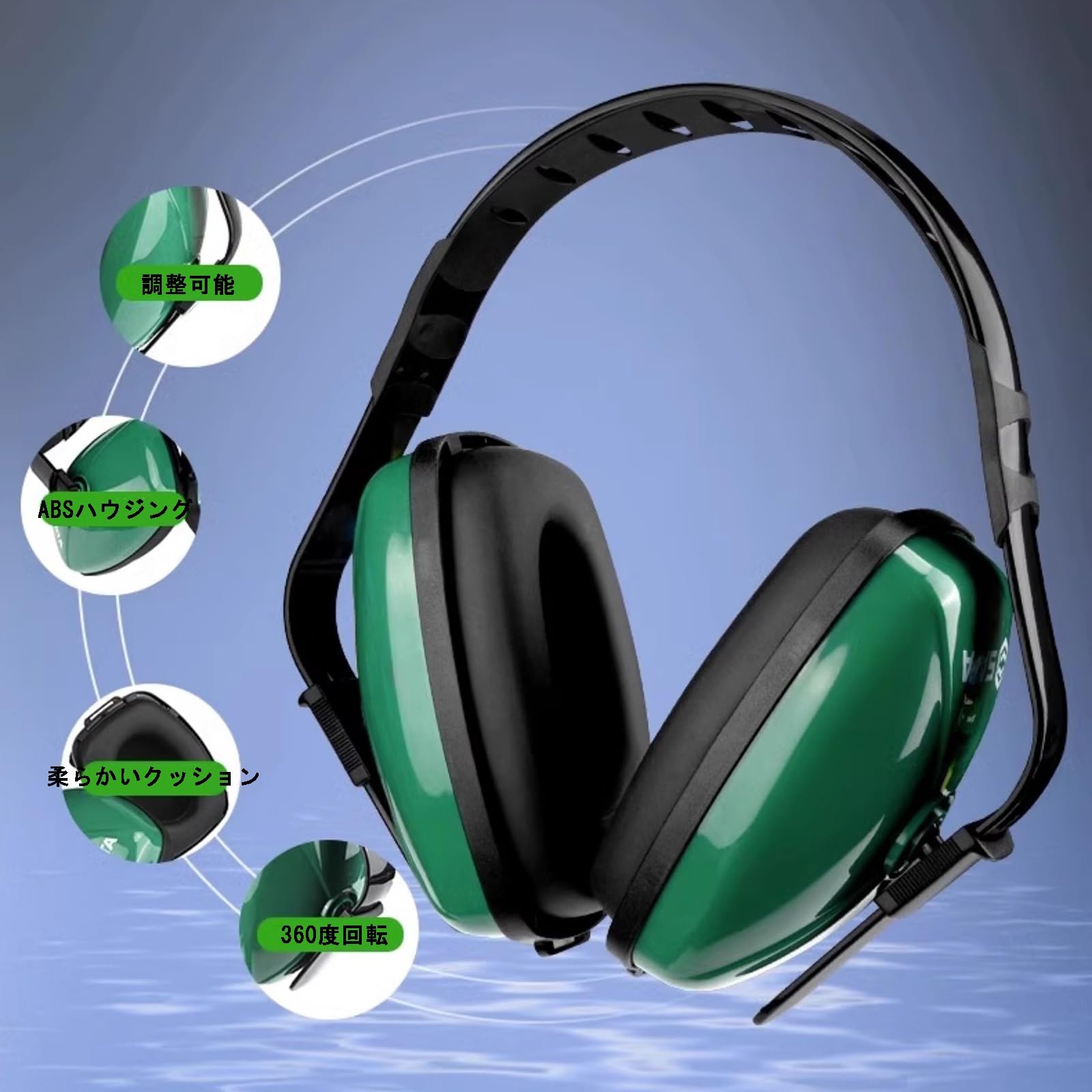Cuffie Antirumore,Snr 34 Db Cuffie Antirumore per Ambito Lavorativo,Cuffie Antirumore Regolabili,Attenua i Rumori e Protegge l’udito, Ldeale sul Lavoro e nella Vita Quotidiana(C)