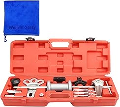 WELLVIE Slide Hammer Set for Cars, Puller, Hammer, Hub Replacement, Special Tools, Tools, Work, Maintenance, Maintenance, Repair, Sliding Hammer, Bearing Puller, Includes Dedicated Case
