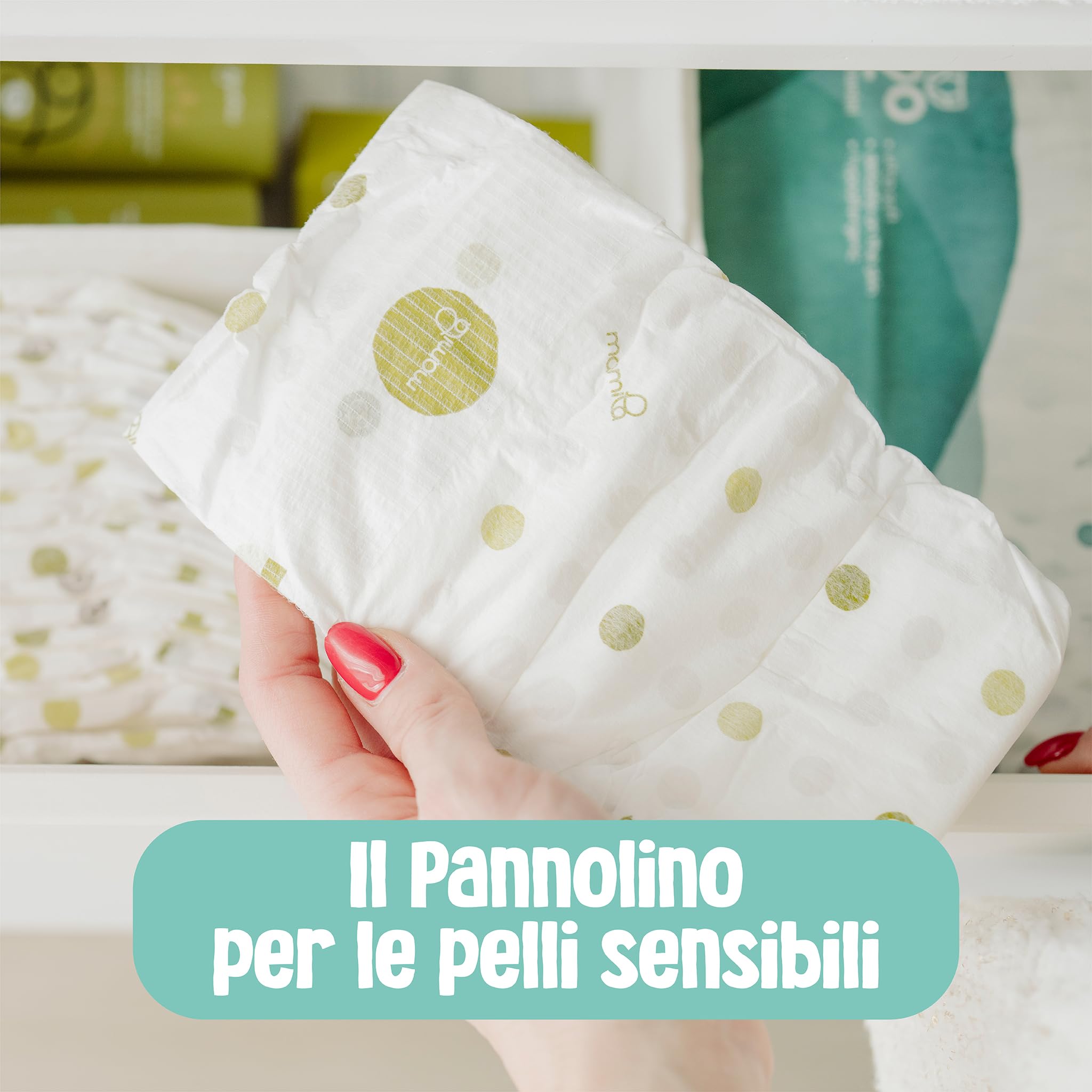 Mamila Couches Cotonini Classic | Couches Taille 4 (8-18 kg) avec coton naturel | Lot de 200 couches bébé