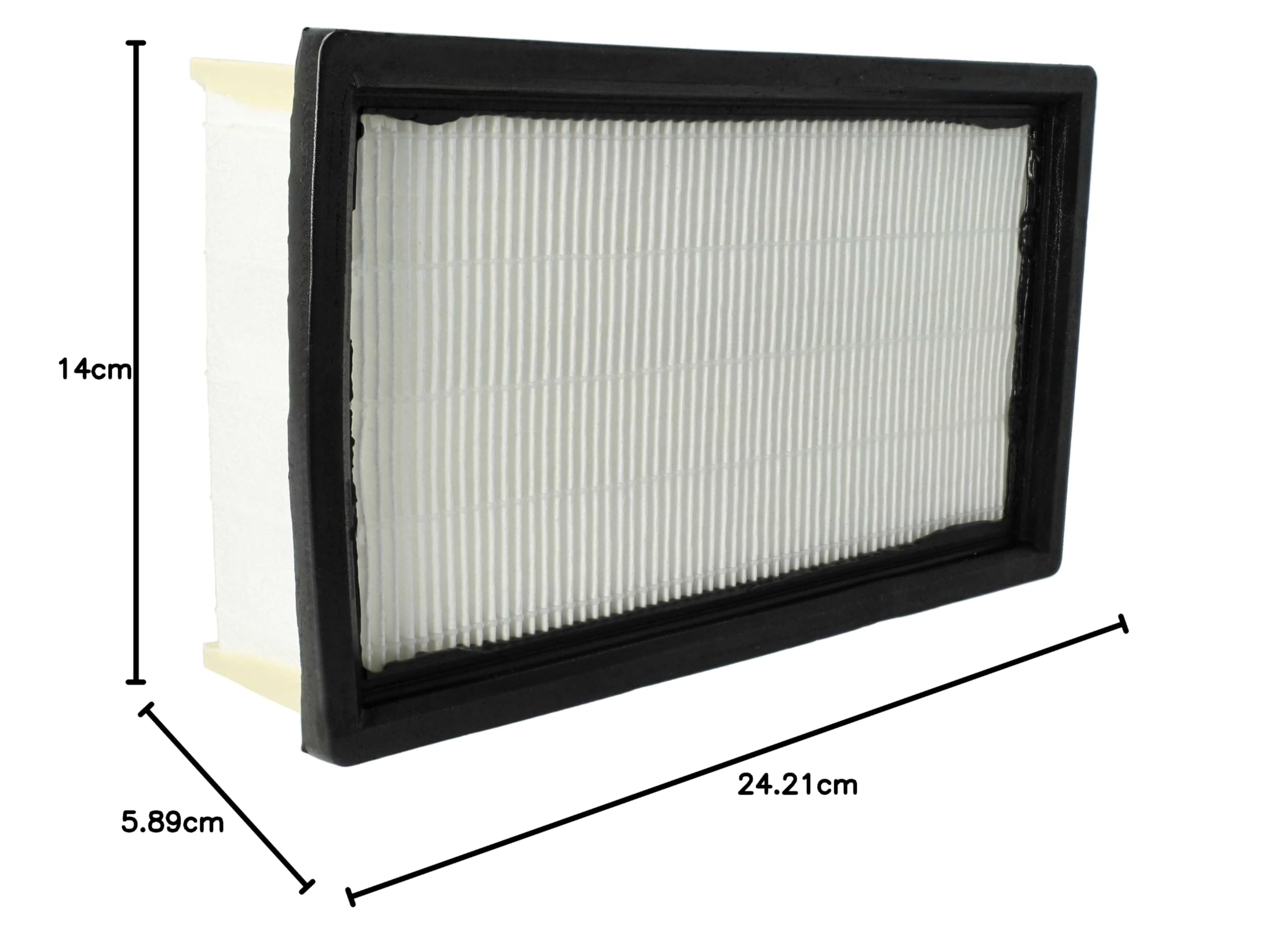 vhbw 2x Flachfaltenfilter H14 Ersatz für Kärcher 6.904-242.0 | 04002667413540 für Nass-/Trockensauger Staubsauger