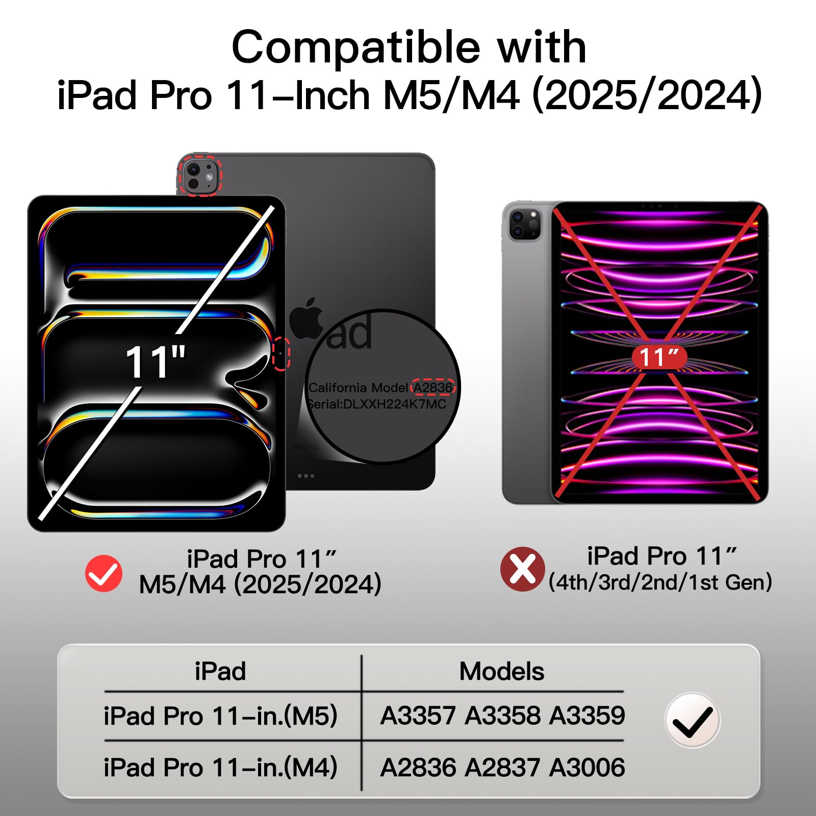 Amazon.co.jp: JETech iPad Pro 11インチ M5/M4 2025/2024用 (第6/5