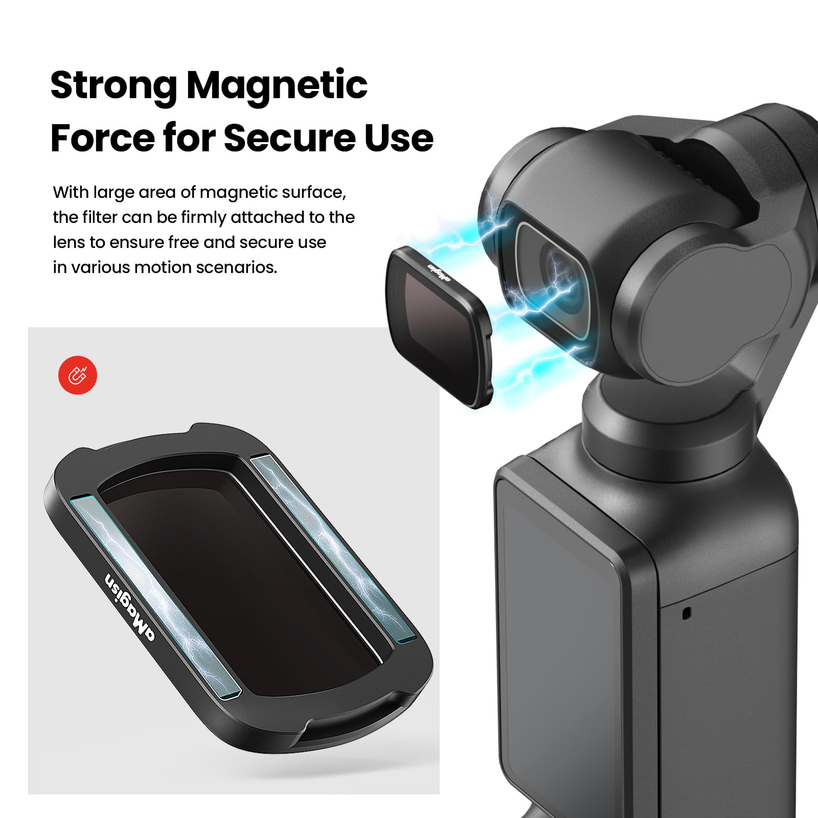 Magnetic Filter Set per DJI Osmo Pocket 3 Accessori - Dettaglio