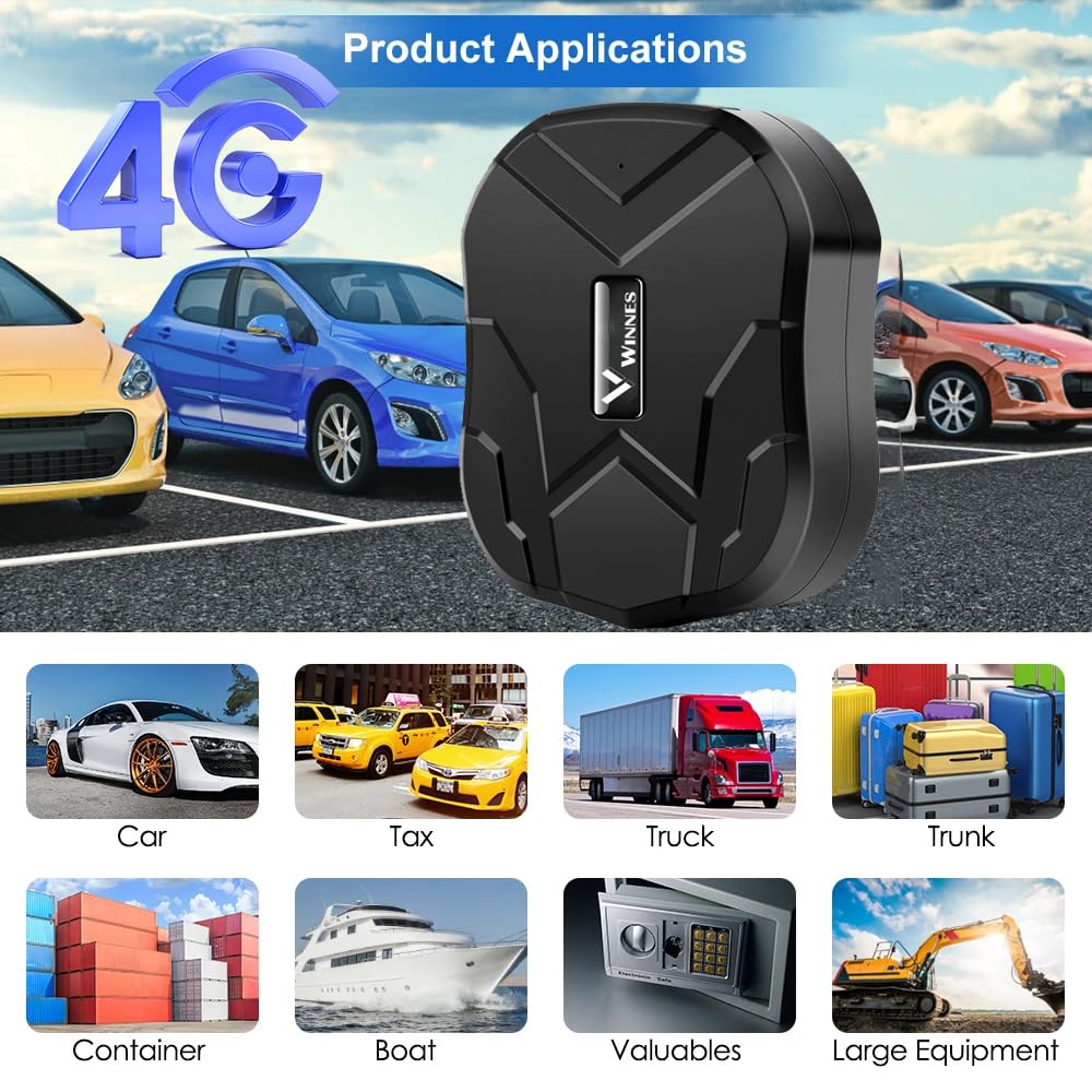 4G GPS Tracker per Auto Microfono Versione Aggiornata TK905 Localizzatore GPS con Magnetico Impermeabile​ Standby Fino a 240 Giorni Monitoraggio in Tempo Reale Batteria 20000 mAh Traiettoria storica
