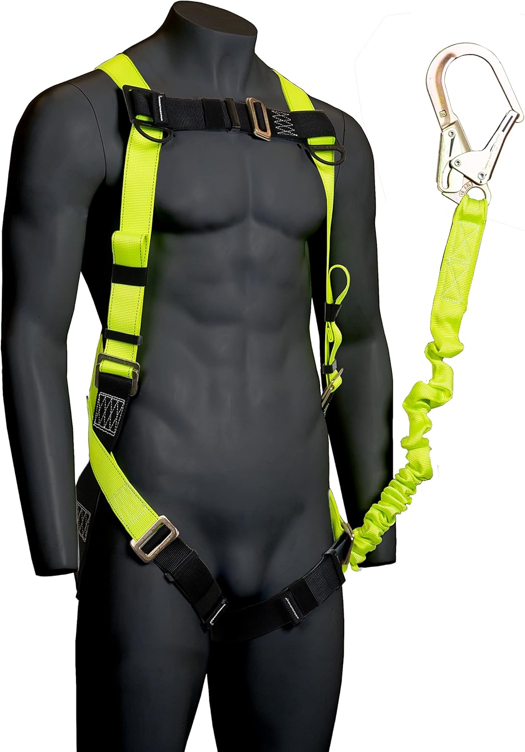 JORESTECH Safety Bundle Full Body Harness and different Safety Lanyards types