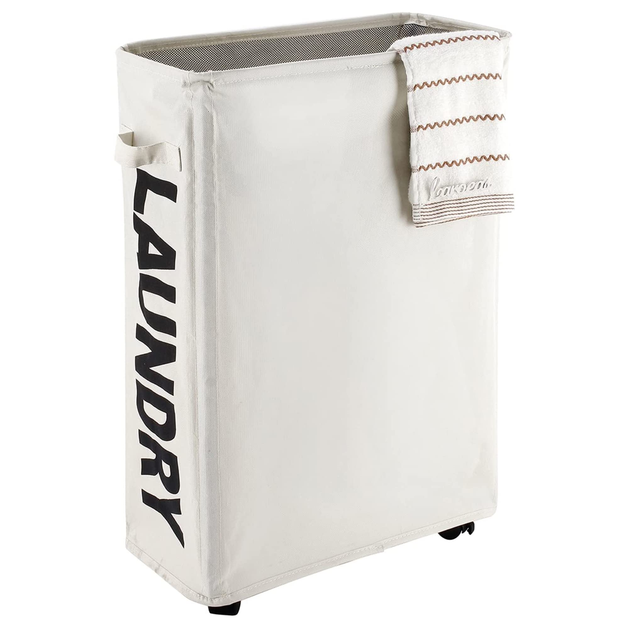 Amazon｜Caroeas 45L Slim 洗濯かご スリム ランドリーバスケット 