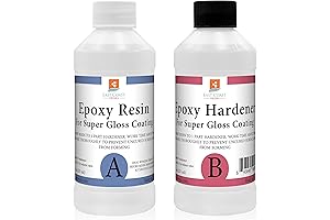 Epoxy Resin 16 oz Kit for Impeccable Floors: Transform Your Space with Super Gloss Coating
