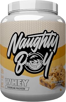 Naughty Boy Advanced 100% Whey Protein Powder. Muscle Building & Recovery Shake with Optimum Taste & Mixability. Low Sugar. Peanut Butter Blondie