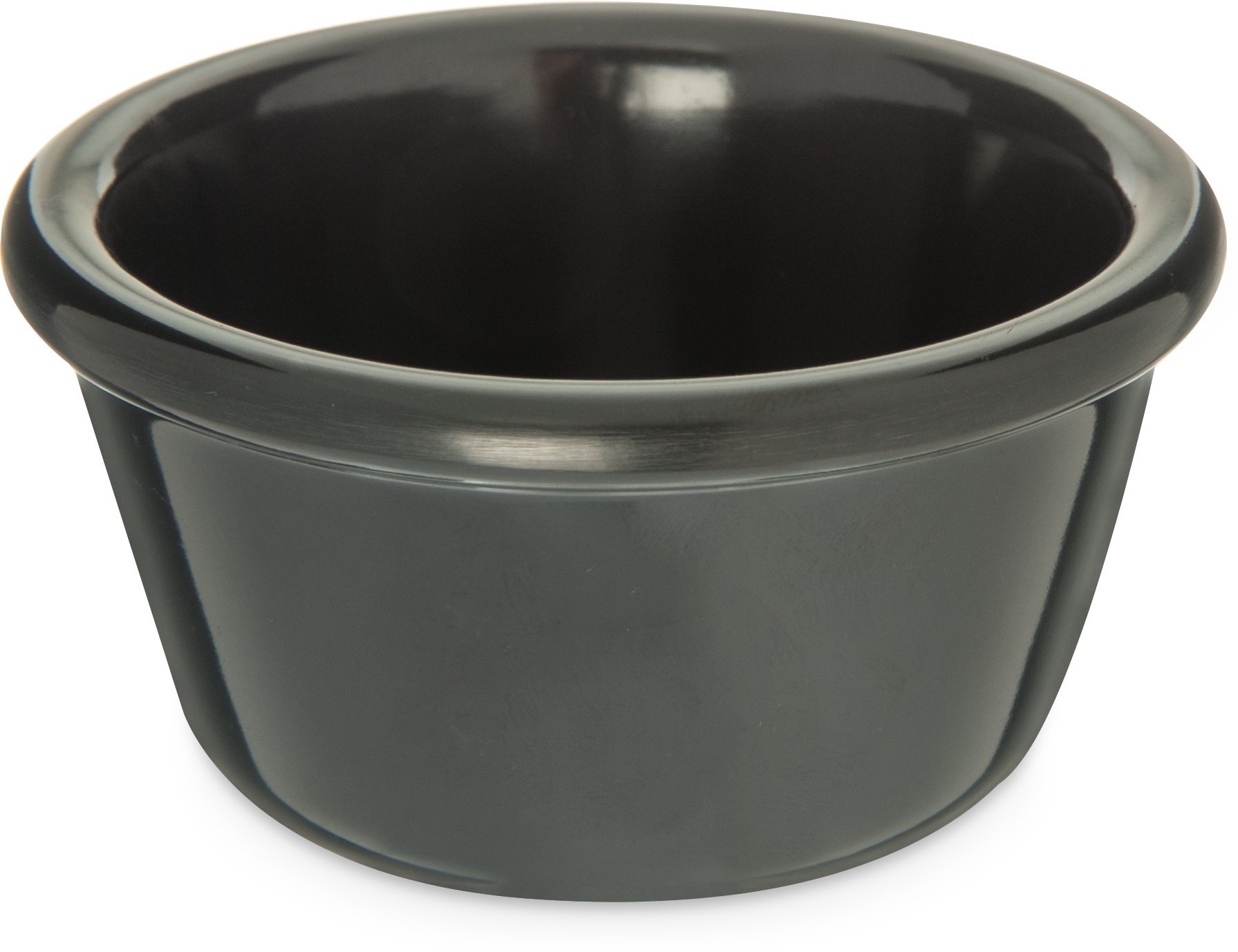 Carlisle S28503 Melamine Smooth Ramekin, 4 oz de capacidad, Negro (Caja de 48)