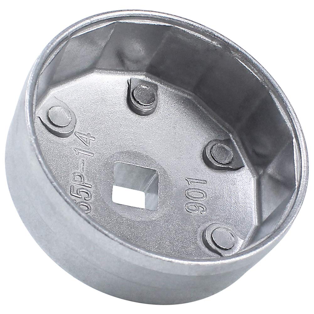 Chiave Per Filtro Olio 65mm 14 Flauti - Strumento Rimozione In Alluminio Per Auto 745631