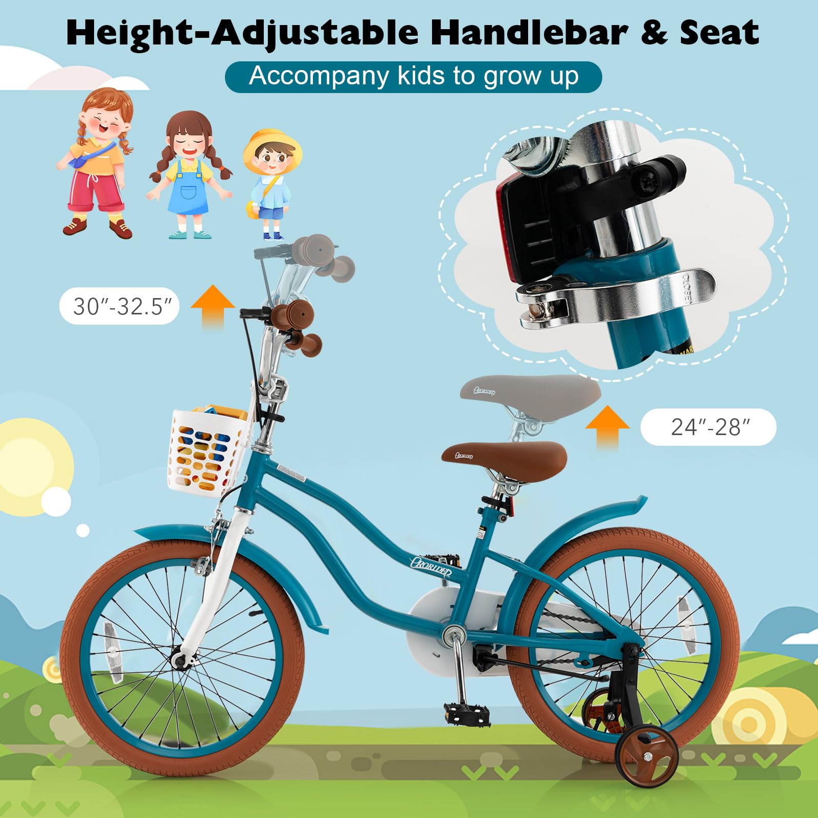 Amazon | BABY JOY キッズバイク 18インチ 男の子 女の子 自転車 4~8歳
