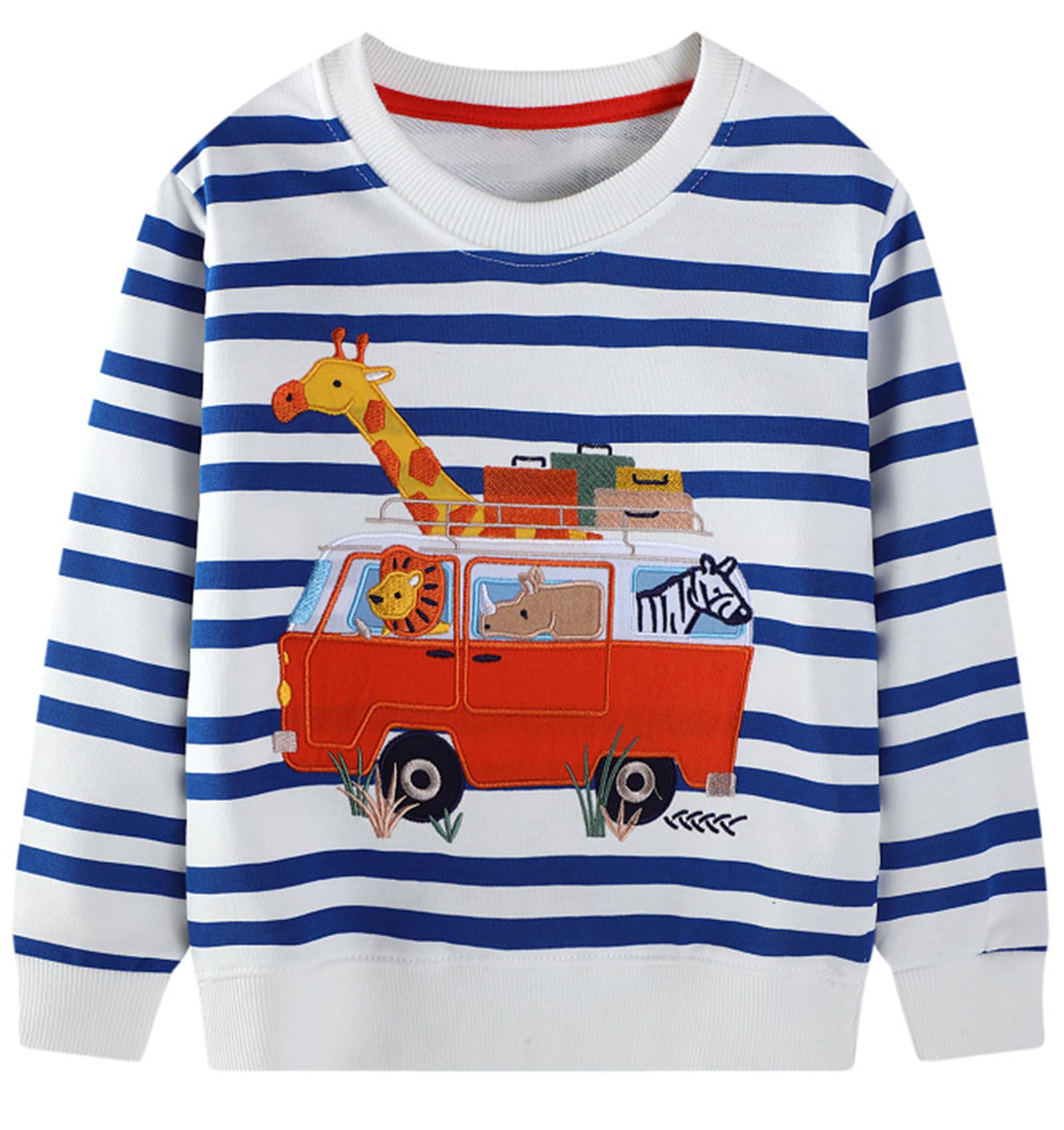 Hongshilian Unisex Kids Cute Cartoon Cotton Sweater Shirt