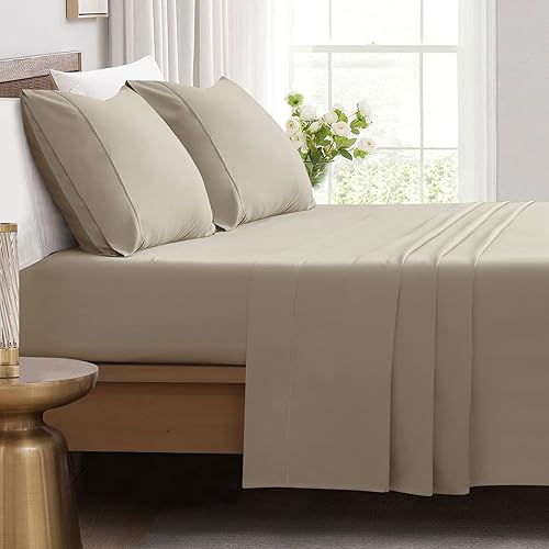 Miniatura 2 de IR Imperial Rooms Juego de sábanas tamaño individual, sábanas y fundas de almohada de hotel de lujo de 3 piezas, microfibra cepillada suave, color