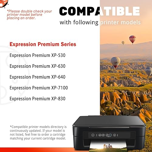 Miniatura 2 de COCCINK Cartuchos de tinta remanufacturados para Epson 410XL 410 XL T410XL XP-7100 Cartuchos de tinta XP-830 XP-640 XP-630 XP-530 XP-635 para