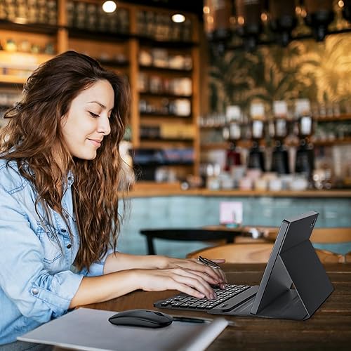 Miniatura 4 de Android Tablet 2 in 1 Tablet, 10 inch Android 12 Tablet 6GB+64GB with Keyboard, Tablets with Case Mouse Stylus,512GB Expandable Dual Camera, WiFi,