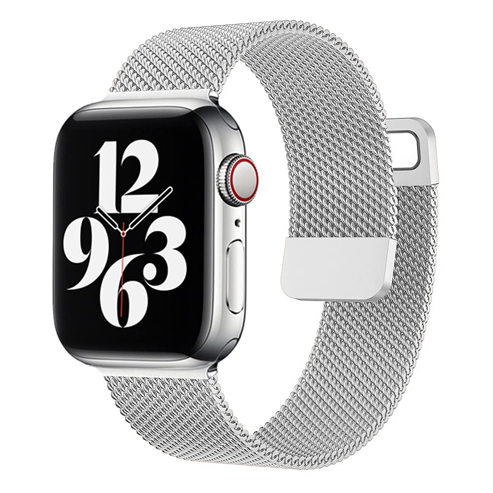 N Techno present I-Watch Unisex Stainless Steel Magnetic Absorption Strap- Easy Quick Release, Compatible with Series 7/6/5/4/3/2/1 - Metal Mesh Wristband [Watch Not Included] (Silver, 38,40,41) (B0C1CB6JZN) Amazon Price History, Amazon Price Tracker