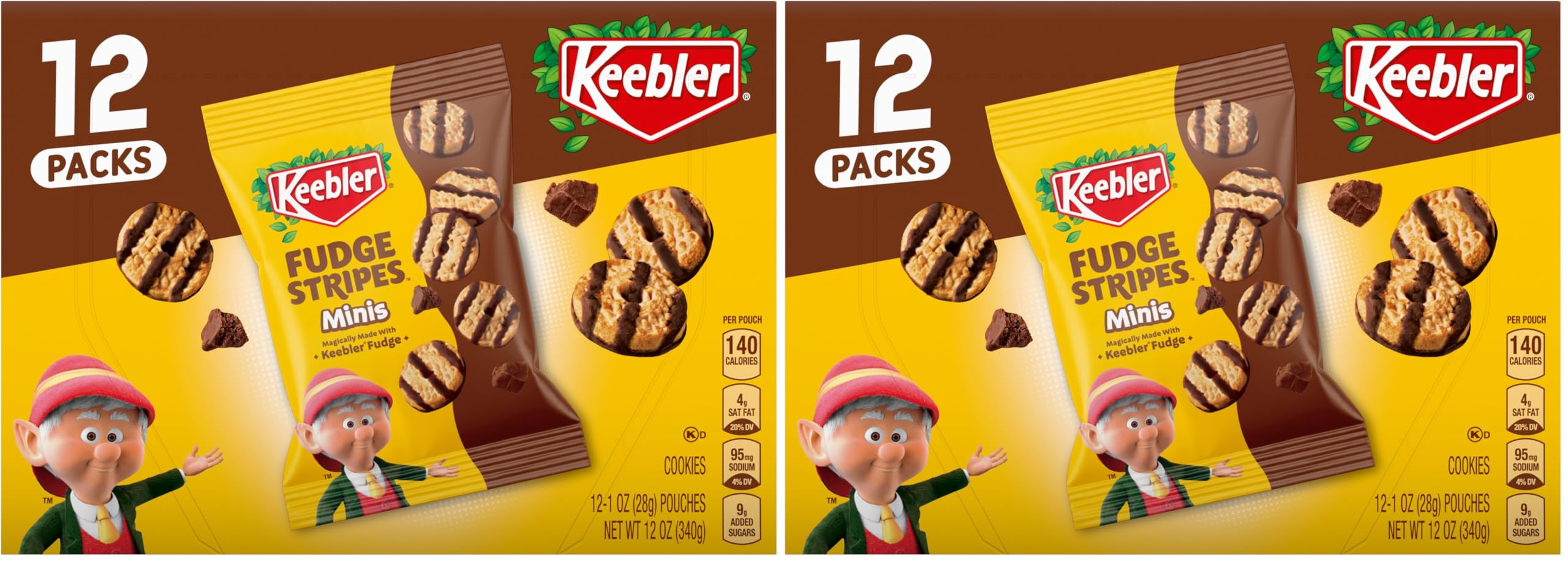 OVER THE STRIPES - Cookie Keebler Fudge Stripes Fudge Stripes Cookies Original Same