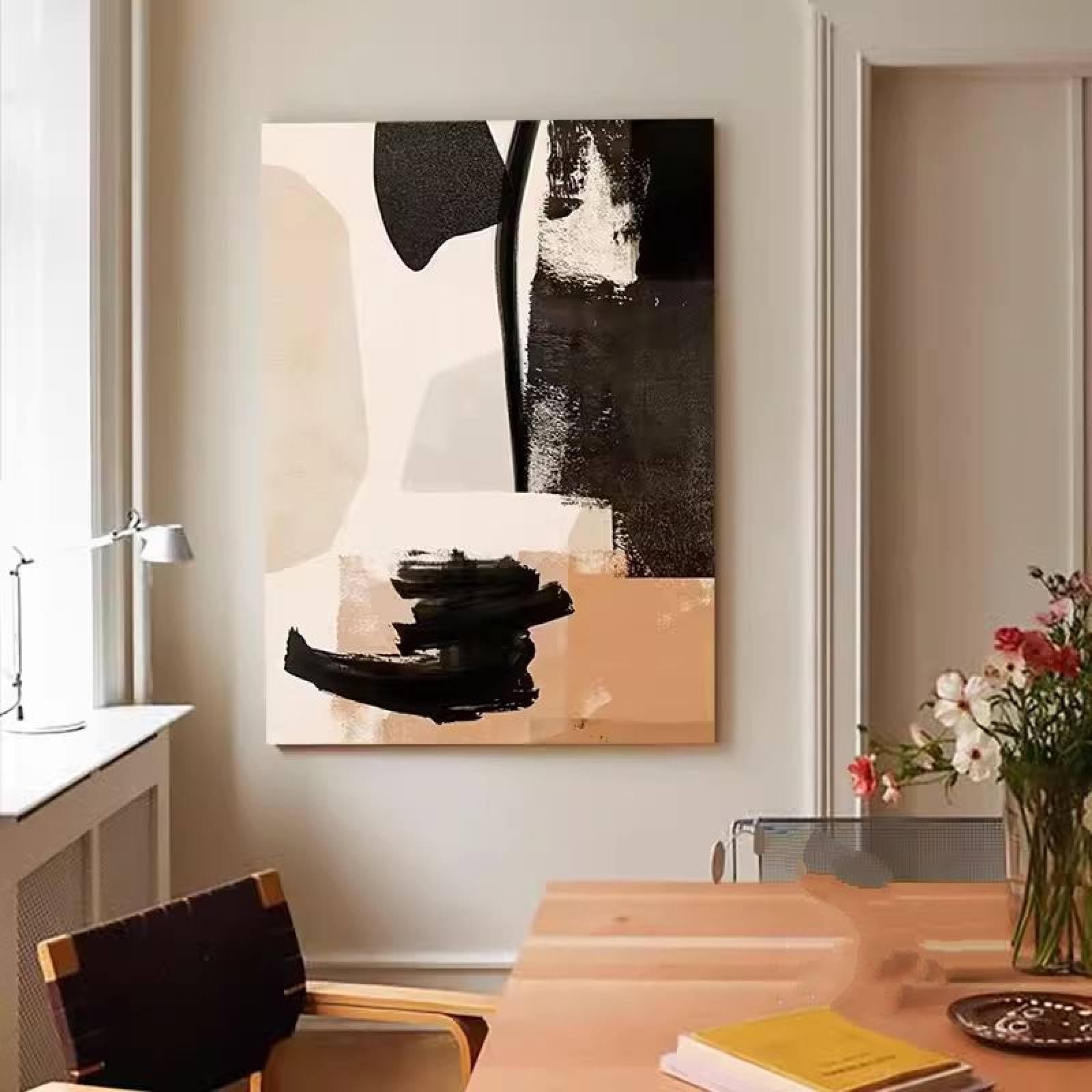 Peintures à l'huile sur toile faites main art mural minimaliste pour bureau
