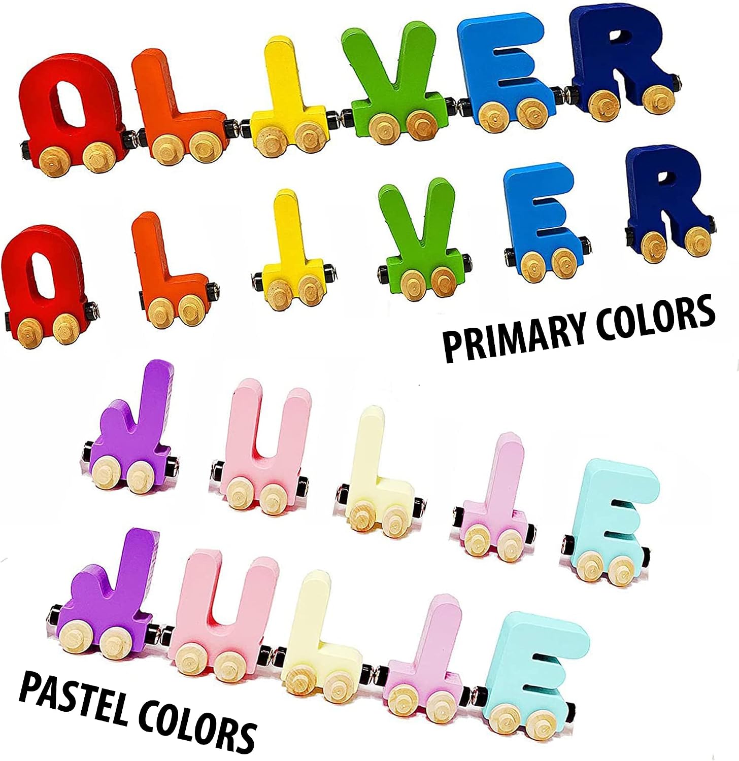 Educational Toy & Room Decor Name Puzzle for Kids - Personalized Handmade Early Learning Toys for Baby Boy & Baby Girl, Birthday Gifts, Toddler Puzzles Ages 1 2 3 4 5 6 Years Old