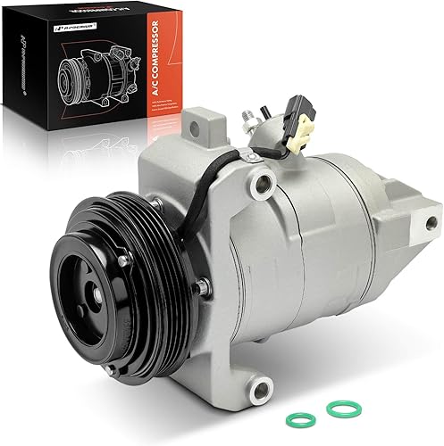A-Premium Compresor de aire acondicionado con embrague compatible con Ford Mustang 3.7L 2015-2017, con compresor DKS17D, 4 ranuras