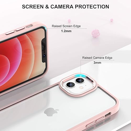 Miniatura 3 de ULAK Funda compatible con iPhone 12, funda transparente con purpurina, iPhone 12 Pro, funda brillante de TPU suave para mujeres y niñas, a prueba de