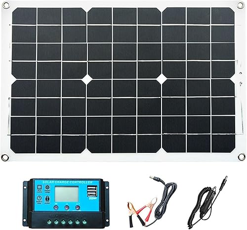 Solar Generator 24W Portable Solar Panel, 5V1.7A USB Monocrystalline PV Module Power Charger, Waterproof Portable Solar Panel 1.7A DC Output