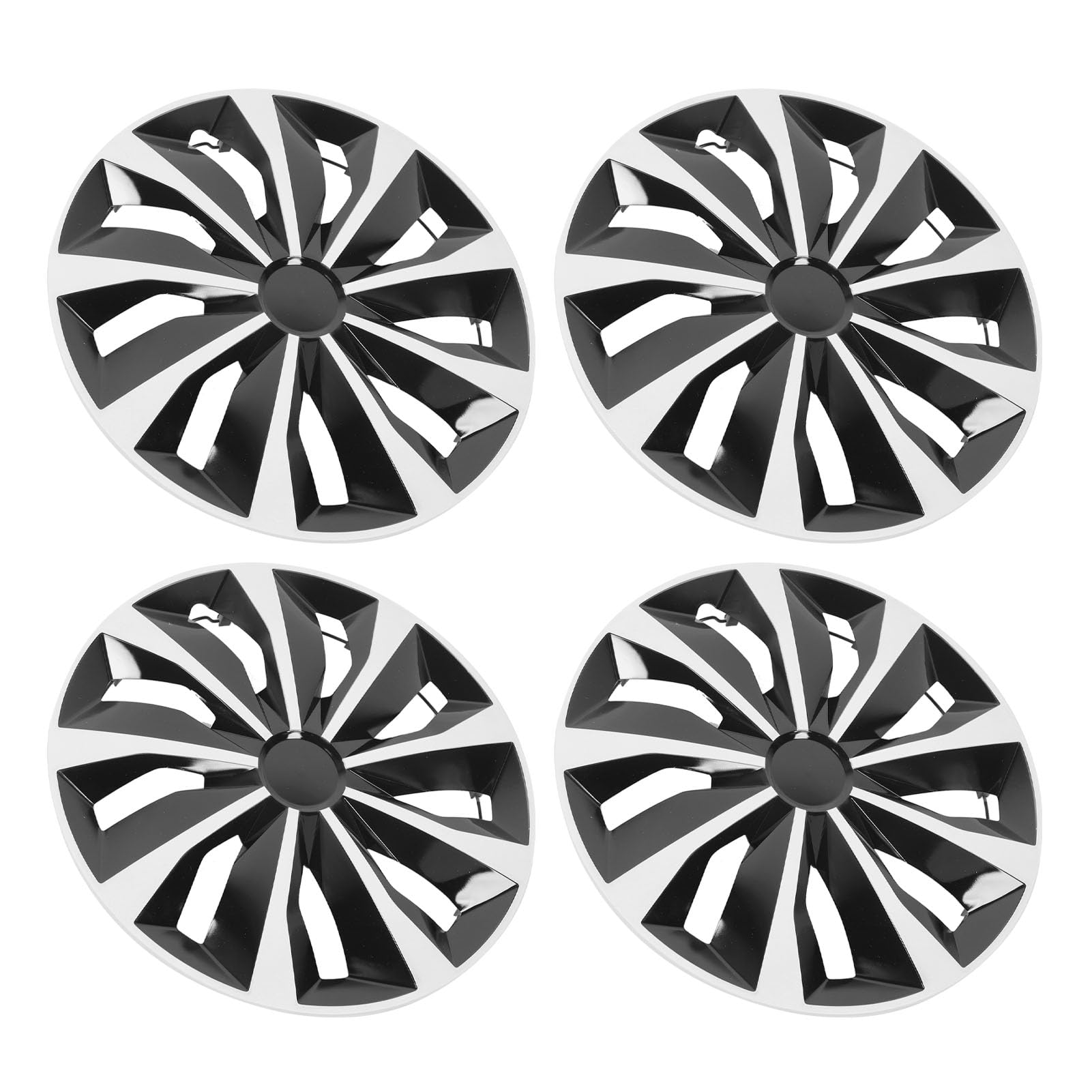 Capuchon de Moyeu de Roue Universel 15 Pouces, 4 Pièces, Résistant aux Chocs, Encliquetable ABS R15, Couvre-Jante de Roue, pour Voitures, Camions, SUV