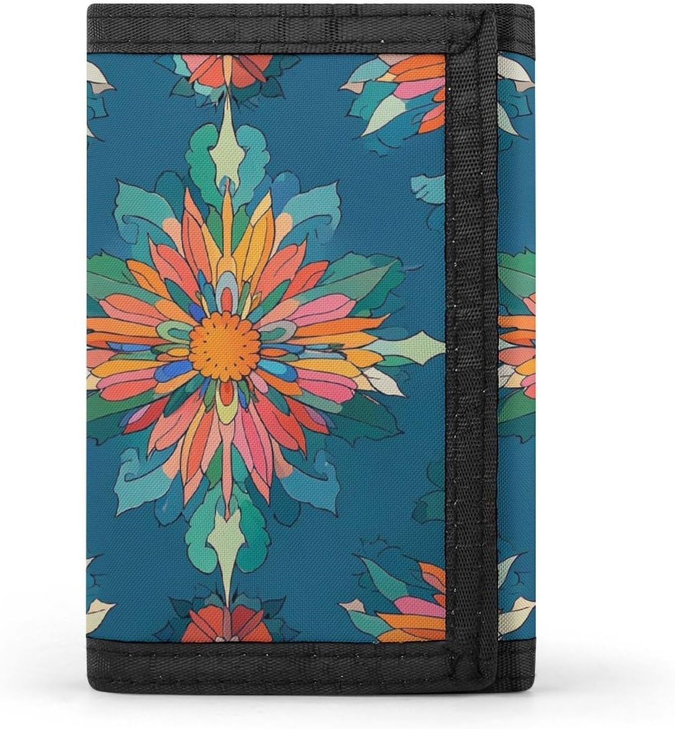 Scottish Thistle Trifold Wallet with Id Window 8 Card Slots Slim Security Wallet Card Cash Coin Holder Outdoor Travel Modern Fashion Purse Gifts for Men Women image 4